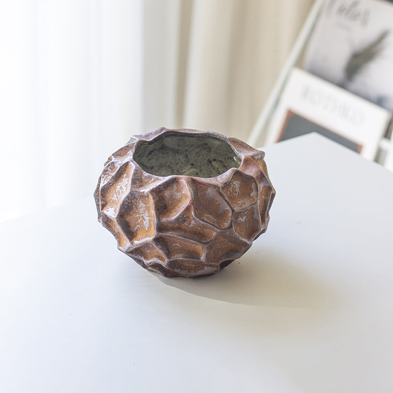 Sculpted Texture Decorative Ceramic Bowl – product image 1