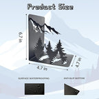 Mountain and Forest Metal Bookends – product image 4