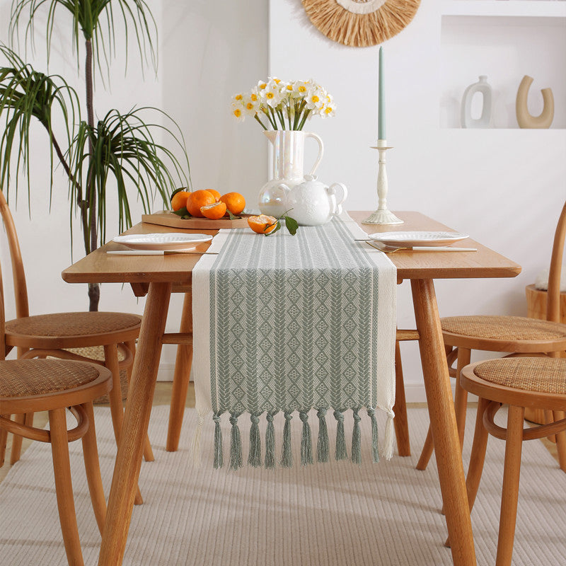 Patterned Fringe Table Runner – product image 2