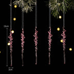 Frosted Icicle Christmas Ornament Set, 15 cm - product view 7