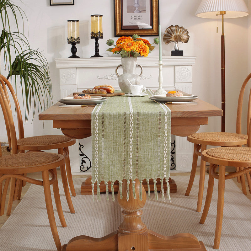 Woven Fringed Table Runner – product image 4