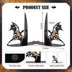 Dragon Silhouette Metal Bookends – product image 6