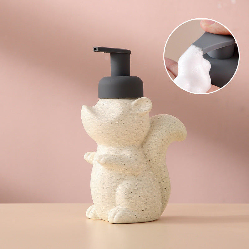 Squirrel Ceramic Foaming Soap Dispenser, 510 mL