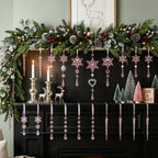 Crystal Snowflake Hanging Christmas Ornaments - product view 2