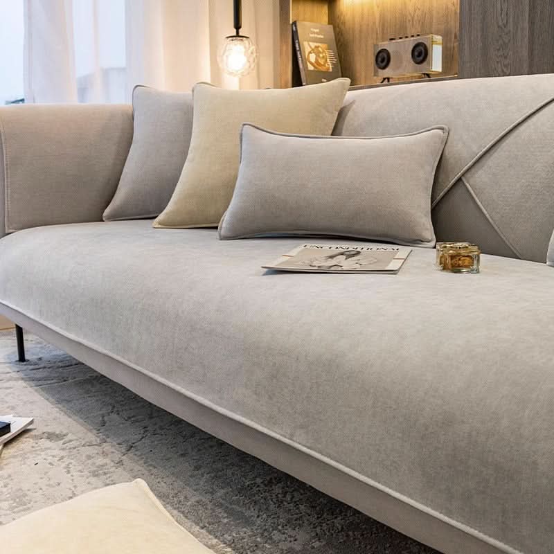 Non-Slip Sofa Cover and Pillowcase Options, Washable Furniture Protector — product view 4