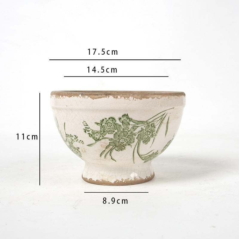 Floral Pedestal and Bowl Planters – product image 13