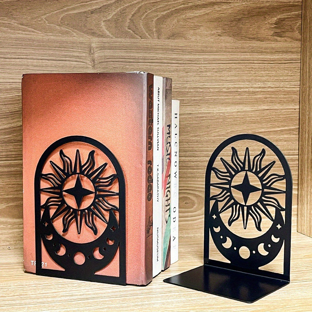 Sun and Moon Metal Bookends – product image 2