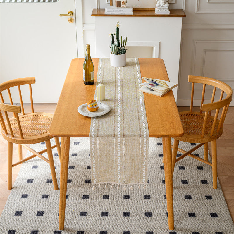 Woven Fringed Table Runner – product image 1