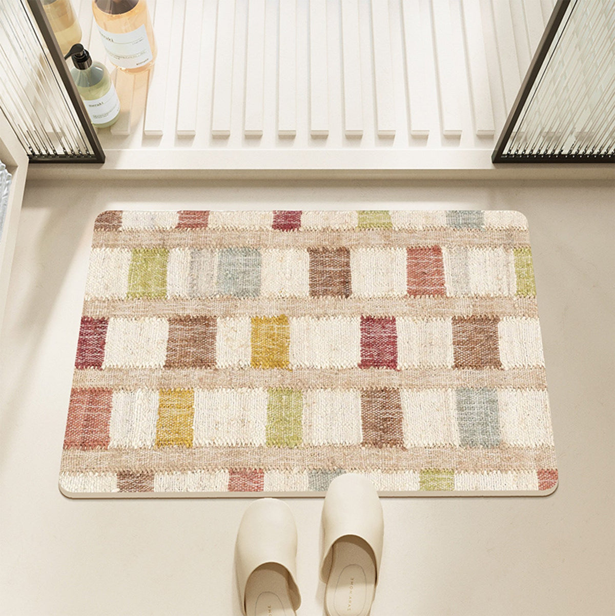 Textured Absorbent Bath Mat, Machine Washable - product view 1