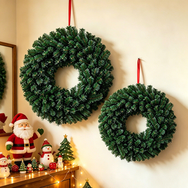 Artificial Pine Wreath for Seasonal Home Decor, 30 cm - product view 3