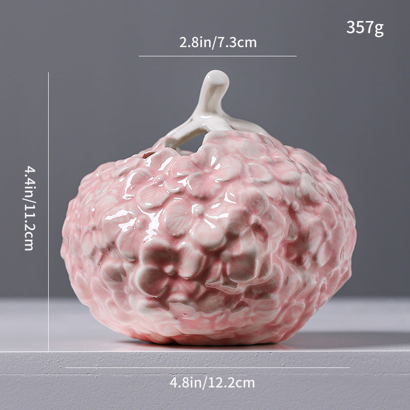 Floral Texture Ceramic Bud Vase – product image 2