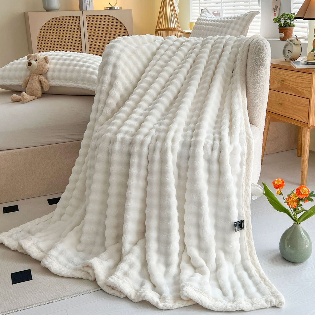 Soft Ribbed Plush Throw Blanket – product image 19