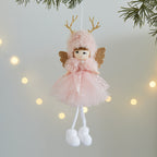 Plush Christmas Fairy Doll with Silver Wings, 22 cm - product view 4