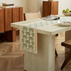 Floral Print Fringed Table Runner – product image 5