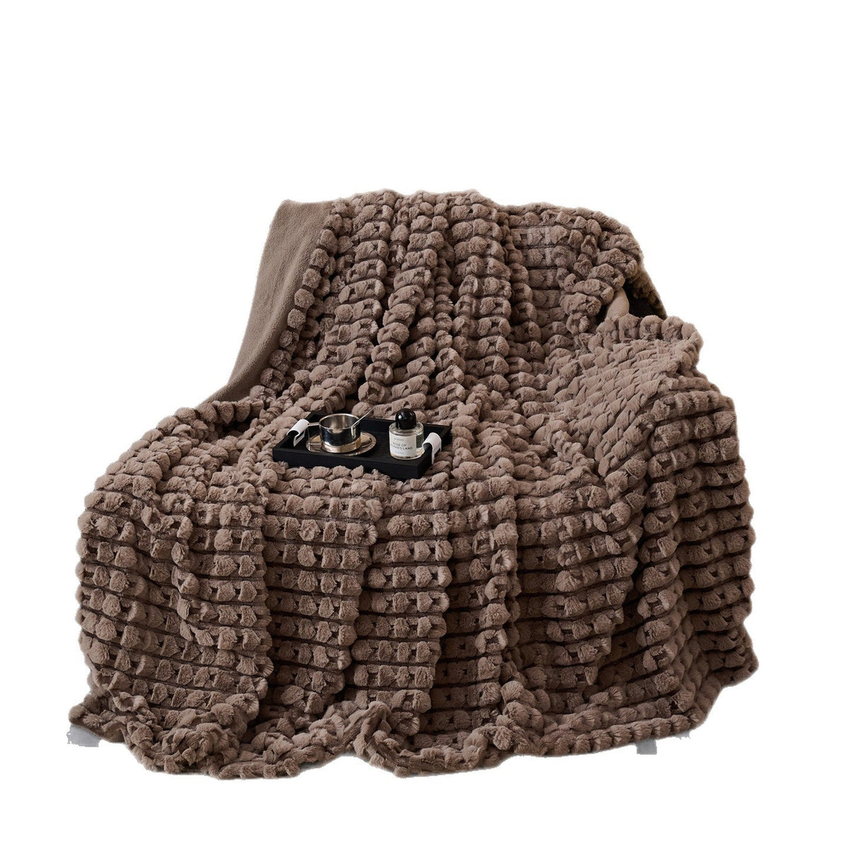 Chunky Textured Plush Throw Blanket – product image 5