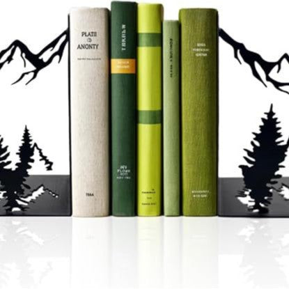 Mountain and Forest Metal Bookends – product image 5