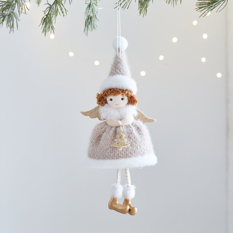 Angel Hanging Christmas Ornament with Silver Star, 22 cm - product view 1
