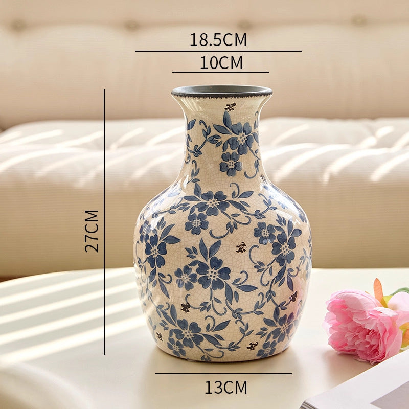 Floral Pattern Ceramic Vase, 25 cm – product image 6