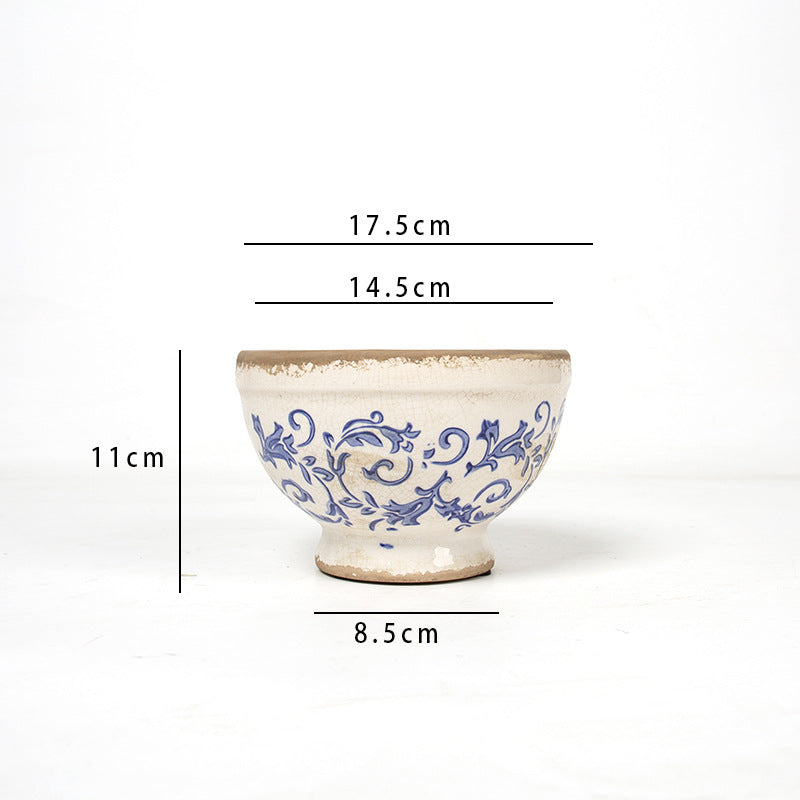 Floral Pedestal and Bowl Planters – product image 20