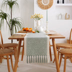 Patterned Fringe Table Runner – product image 3