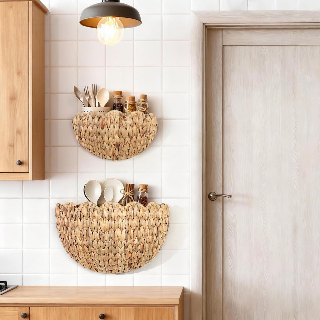 Scalloped Woven Storage Basket – product image 3