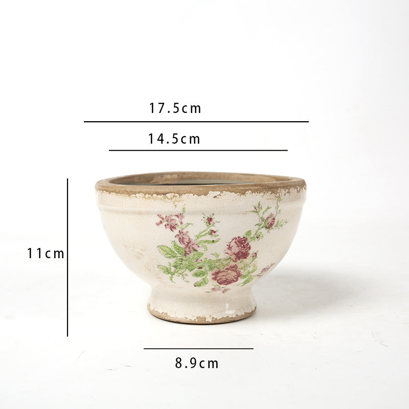 Floral Pedestal and Bowl Planters – product image 16