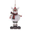 Wooden Reindeer Christmas Ornament with Scarf, 15 cm - product view 1