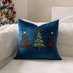 Embroidered Christmas Tree Pillow Cover, 45.01 × 45.01 cm - product view 8