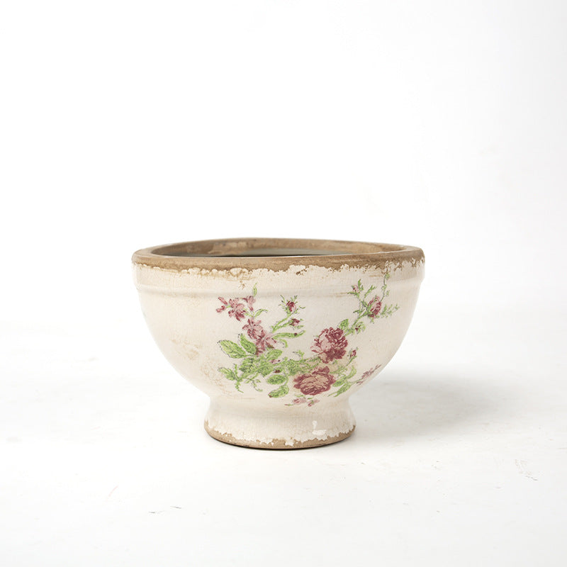 Floral Pedestal and Bowl Planters – product image 5