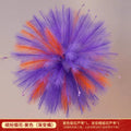 Purple Floral Puff Decoration for Home and Parties - product view 1