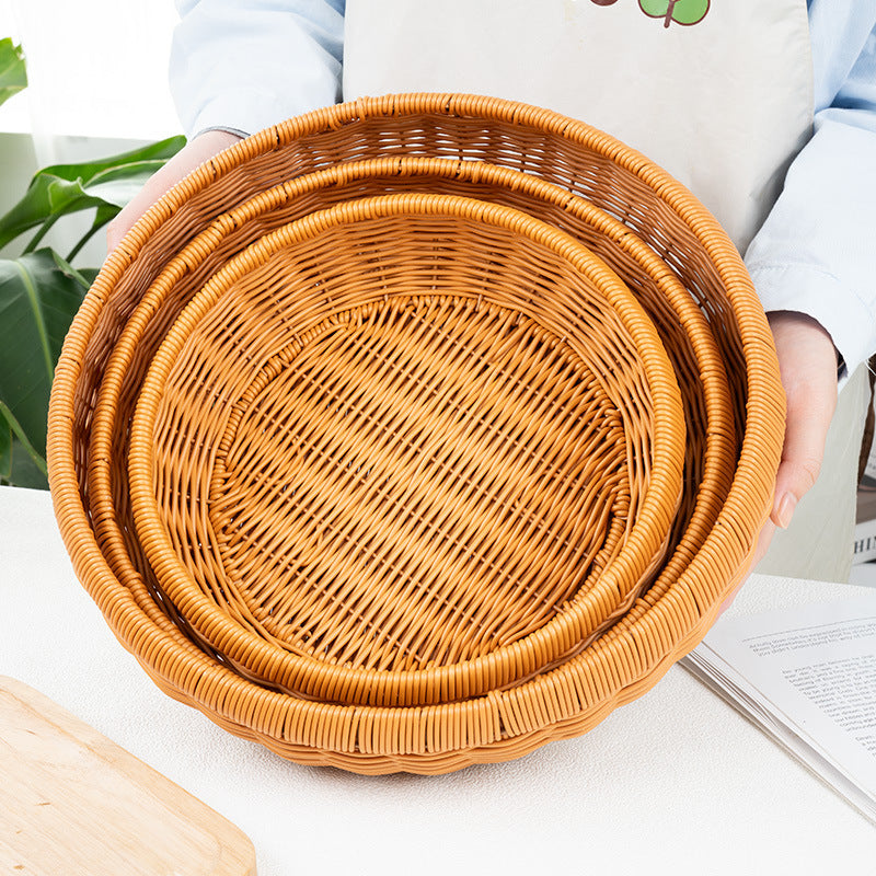 Shallow Woven Oval Basket – product image 4