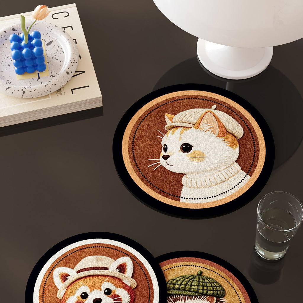Animal Portrait Decorative Drink Mats – product image 1