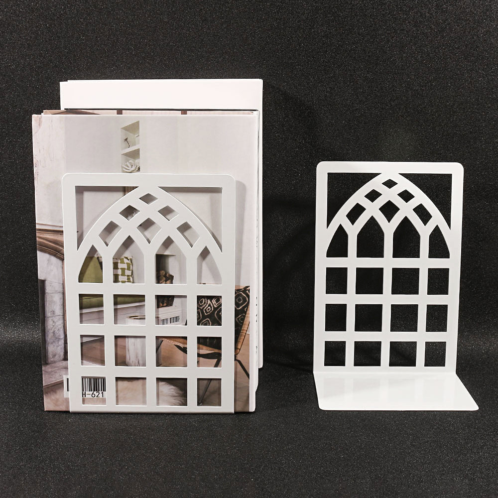 Arched Window Metal Bookends – product image 2
