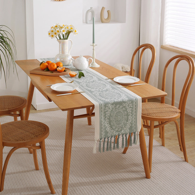Patterned Fringe Table Runner – product image 6