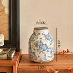 Floral Pattern Ceramic Vase, 25 cm – product image 5