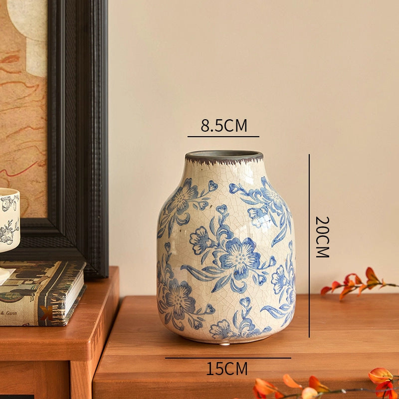 Floral Pattern Ceramic Vase, 25 cm – product image 5