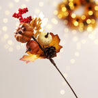 Autumn Floral Arrangement with Berries and Pinecones - product view 2