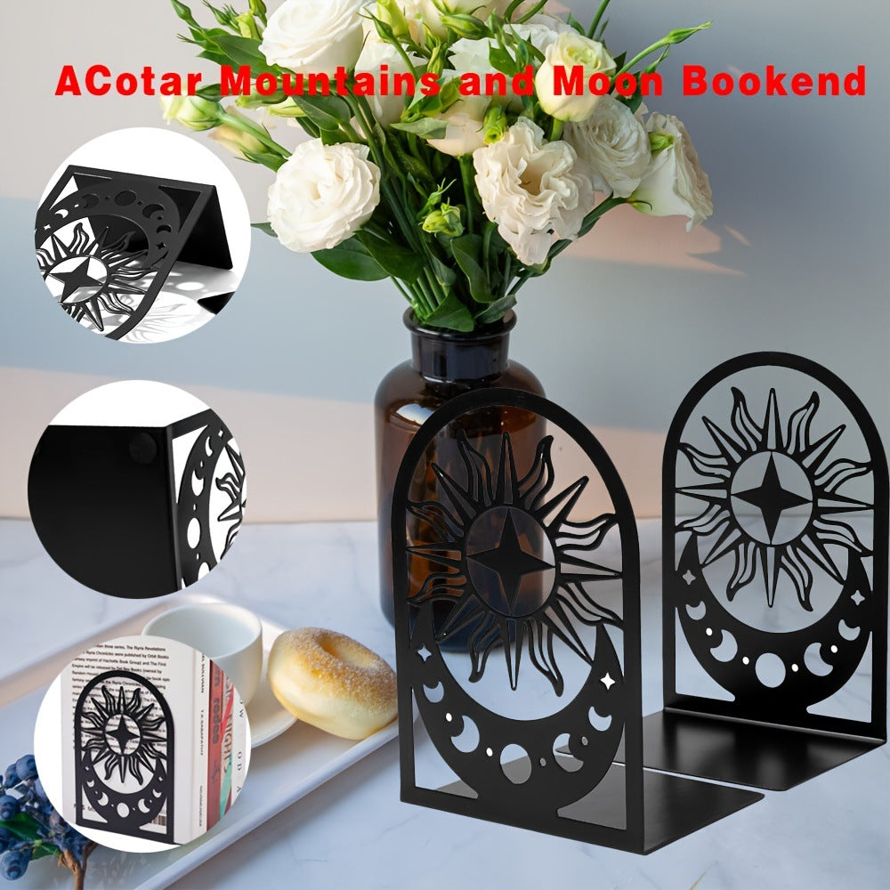 Sun and Moon Metal Bookends – product image 3