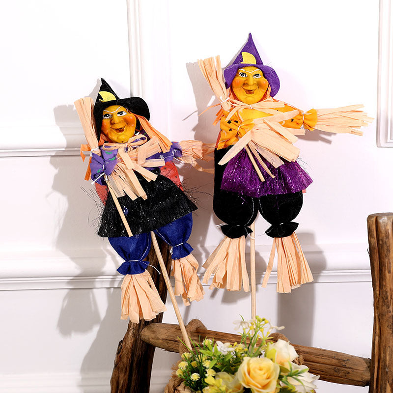 Witch Doll Halloween Decoration with Pointed Hat, 47 cm - product view 4