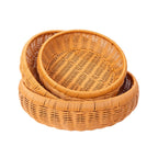 Shallow Woven Oval Basket – product image 9
