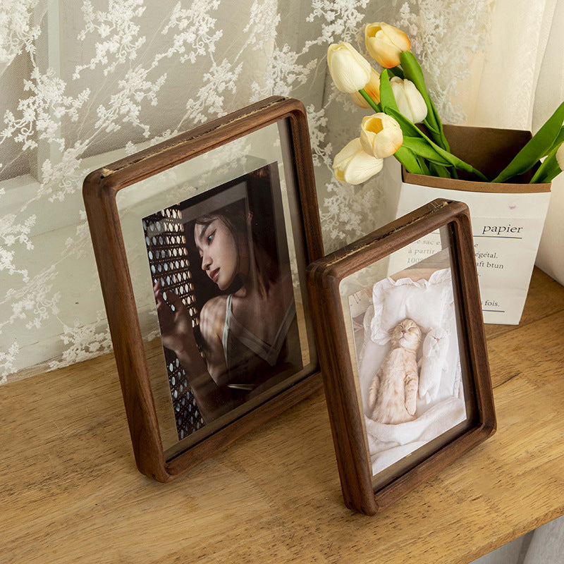 Wood and Glass Portrait Photo Frame – product image 3
