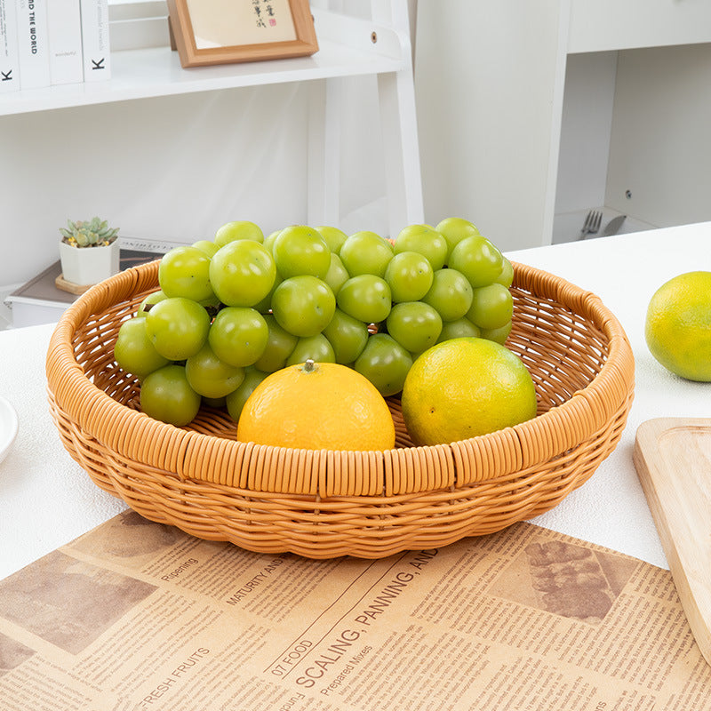 Shallow Woven Oval Basket – product image 1
