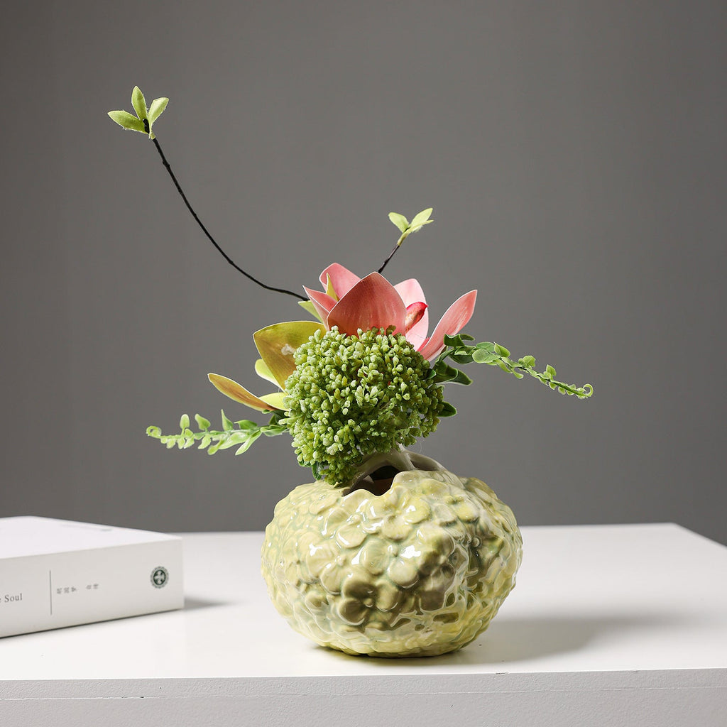 Floral Texture Ceramic Bud Vase – product image 6