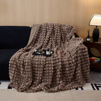 Chunky Textured Plush Throw Blanket – product image 2