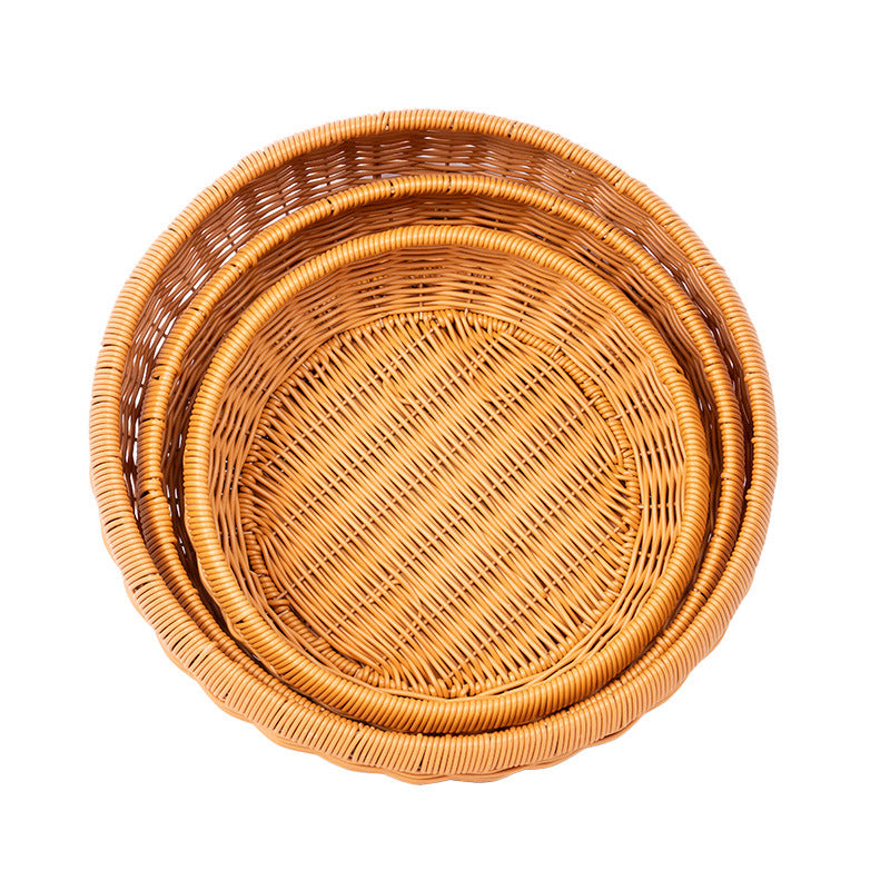 Shallow Woven Oval Basket – product image 5