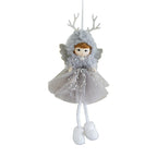 Plush Christmas Fairy Doll with Silver Wings, 22 cm - product view 1