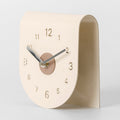 Silent Sculptural Desk Clock with Folded Design - product view 1