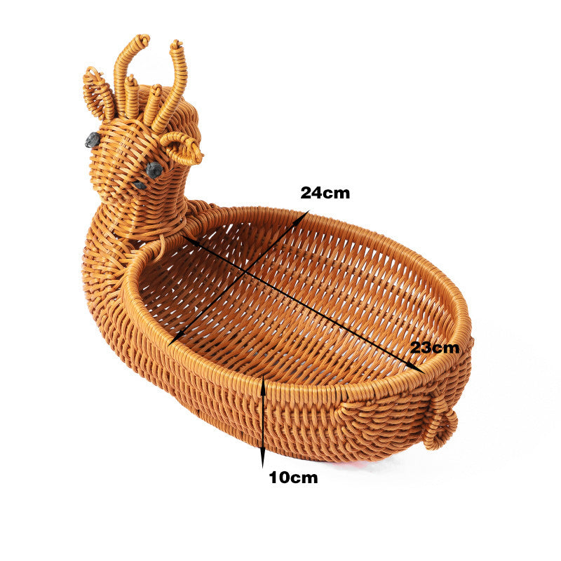 Animal Design Woven Basket – product image 10