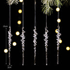 Frosted Icicle Christmas Ornament Set, 15 cm - product view 8