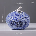 Floral Texture Ceramic Bud Vase – product image 4